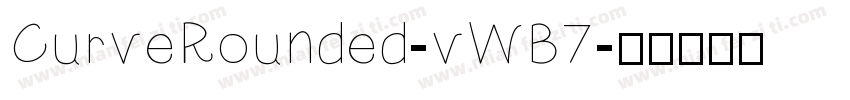 CurveRounded-vWB7字体转换