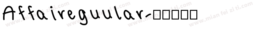 Affaireguular字体转换
