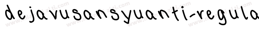 dejavusansyuanti-regular字体转换