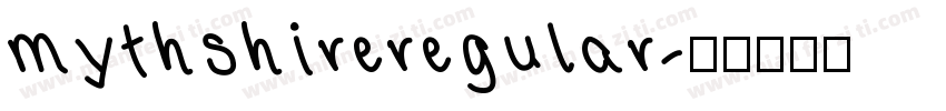 mythshireregular字体转换