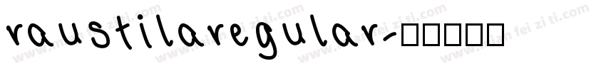 raustilaregular字体转换