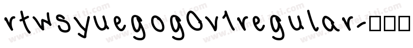 rtwsyuegog0v1regular字体转换