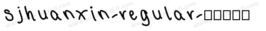 sjhuanxin-regular字体转换