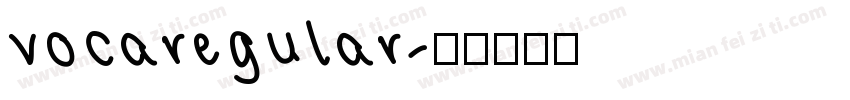 vocaregular字体转换