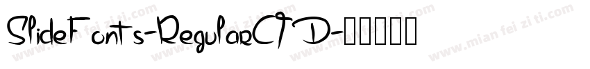 SlideFonts-RegularCID字体转换