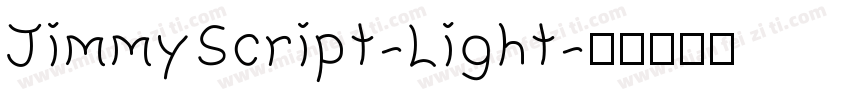 JimmyScript-Light字体转换