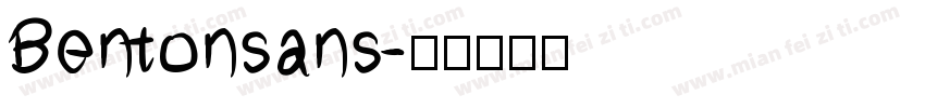 Bentonsans字体转换