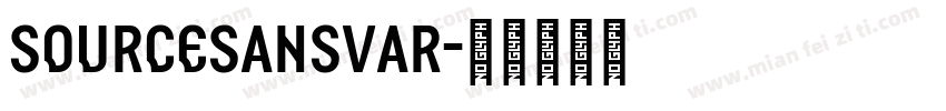 SourceSansVar字体转换