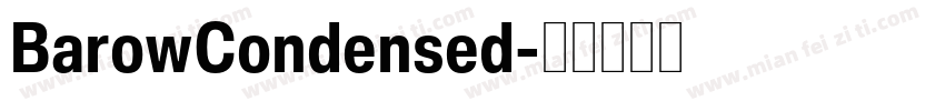 BarowCondensed字体转换