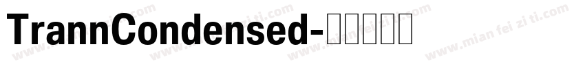 TrannCondensed字体转换