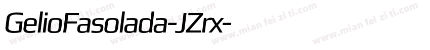 GelioFasolada-JZrx字体转换
