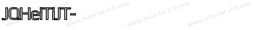 JQHeiTiJT字体转换
