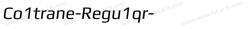Co1trane-Regu1qr字体转换