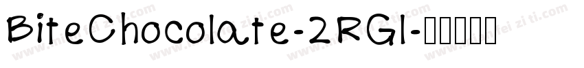 BiteChocolate-2RGl字体转换