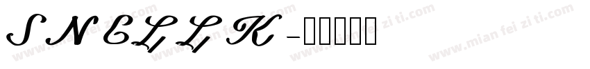 SNELLK字体转换