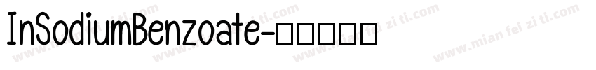 InSodiumBenzoate字体转换