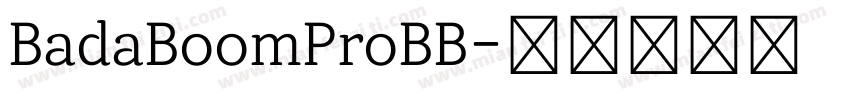 BadaBoomProBB字体转换