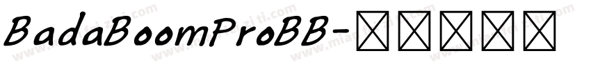 BadaBoomProBB字体转换