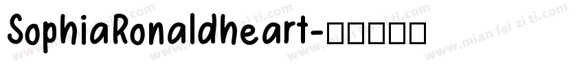 SophiaRonaldheart字体转换