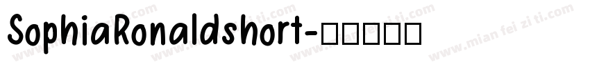 SophiaRonaldshort字体转换