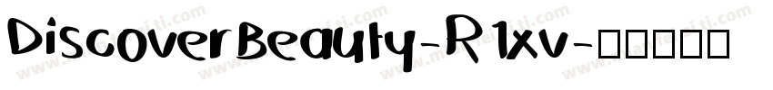 DiscoverBeauty-R1xv字体转换