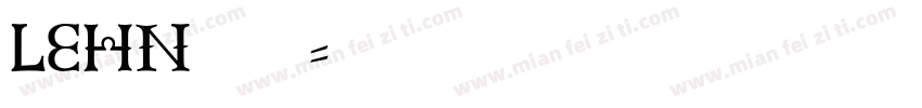 LEHN106字体转换