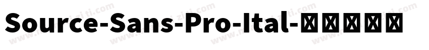 Source-Sans-Pro-Ital字体转换