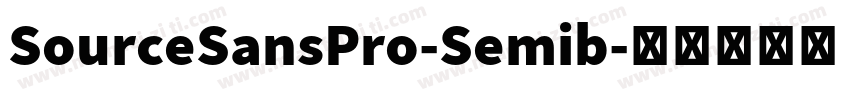 SourceSansPro-Semib字体转换