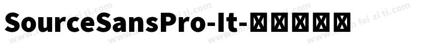 SourceSansPro-It字体转换
