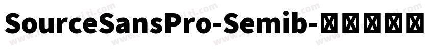 SourceSansPro-Semib字体转换