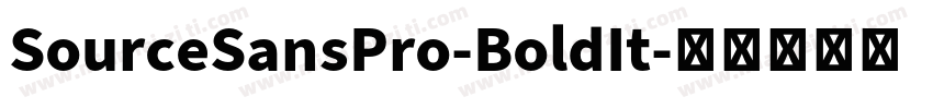 SourceSansPro-BoldIt字体转换