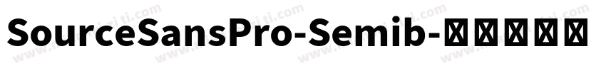 SourceSansPro-Semib字体转换