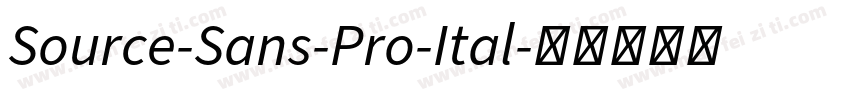 Source-Sans-Pro-Ital字体转换