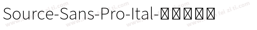 Source-Sans-Pro-Ital字体转换