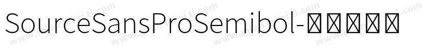 SourceSansProSemibol字体转换