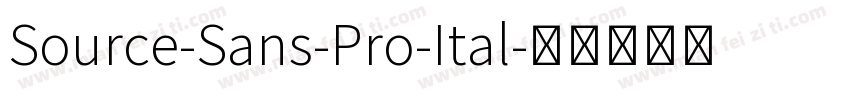 Source-Sans-Pro-Ital字体转换
