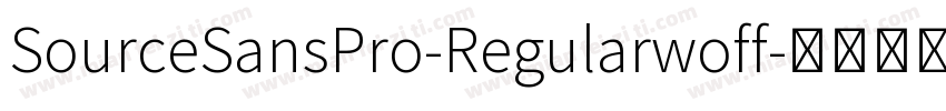 SourceSansPro-Regularwoff字体转换