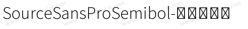 SourceSansProSemibol字体转换