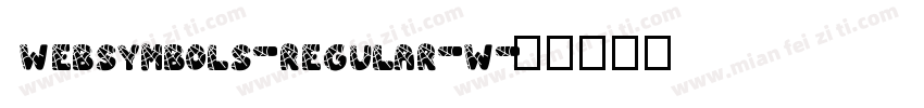 websymbols-regular-w字体转换