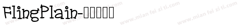 FlingPlain字体转换