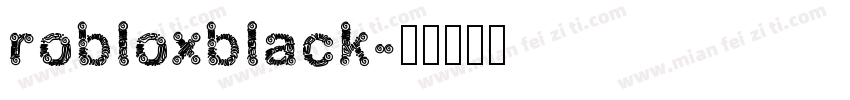 robloxblack字体转换