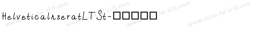 HelveticalnseratLTSt字体转换