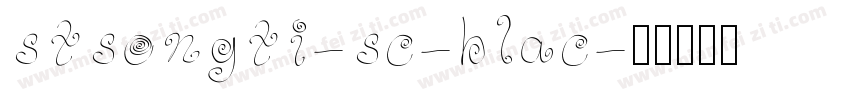 stsongti-sc-blac字体转换