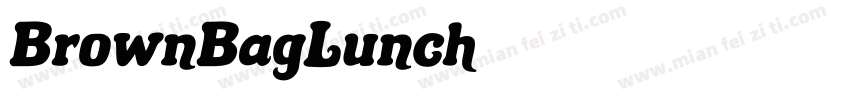 BrownBagLunch字体转换