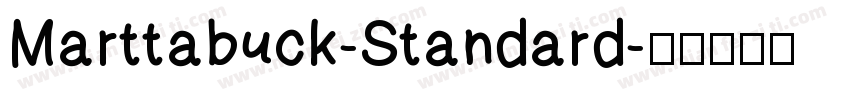 Marttabuck-Standard字体转换