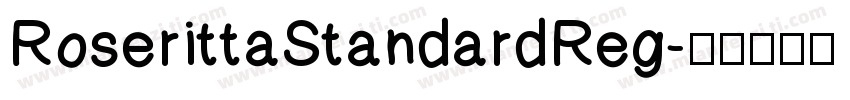 RoserittaStandardReg字体转换