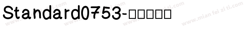 Standard0753字体转换