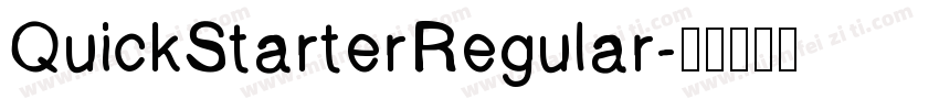 QuickStarterRegular字体转换