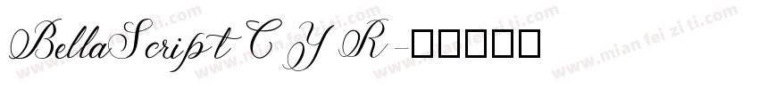 BellaScriptCYR字体转换