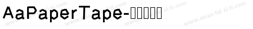 AaPaperTape字体转换